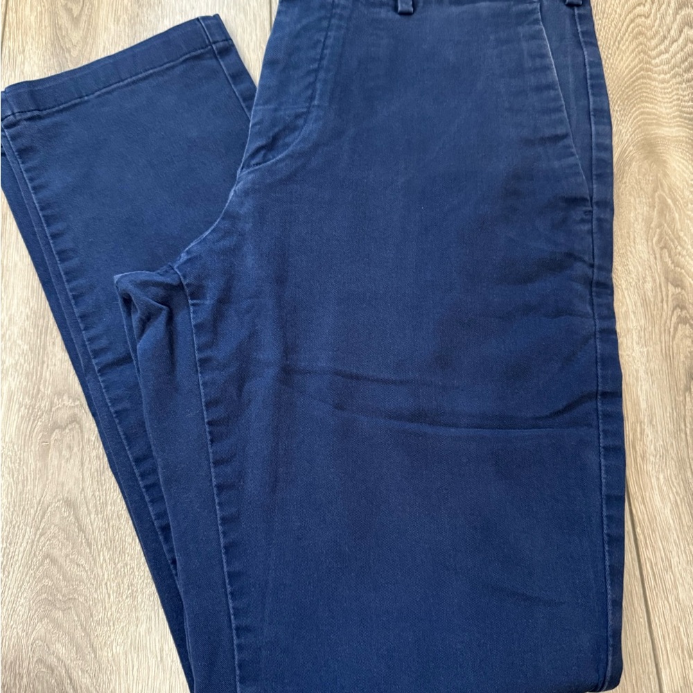 Uniqlo Blue Chinos Cotton Blend Versatile